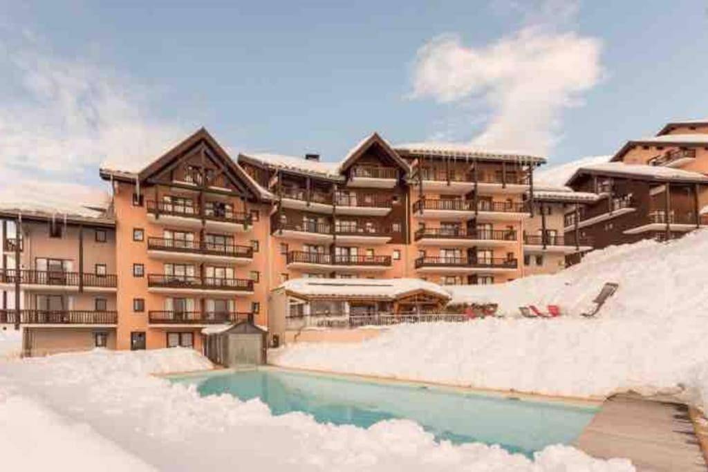 Appartement Pied Des Pistes Valmeinier Esterno foto